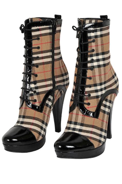 women's burberry boots|burberry high heel boots.